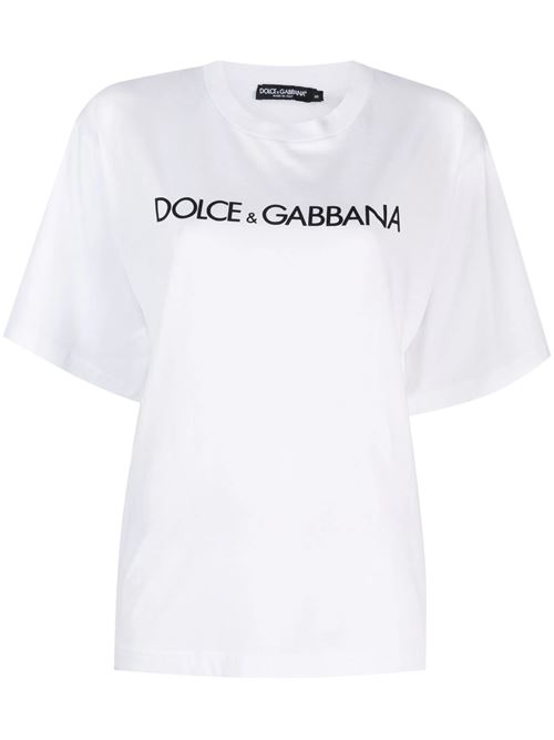 T-shirt with stamp DOLCE&GABBANA | F8U10TG7H4PW0800